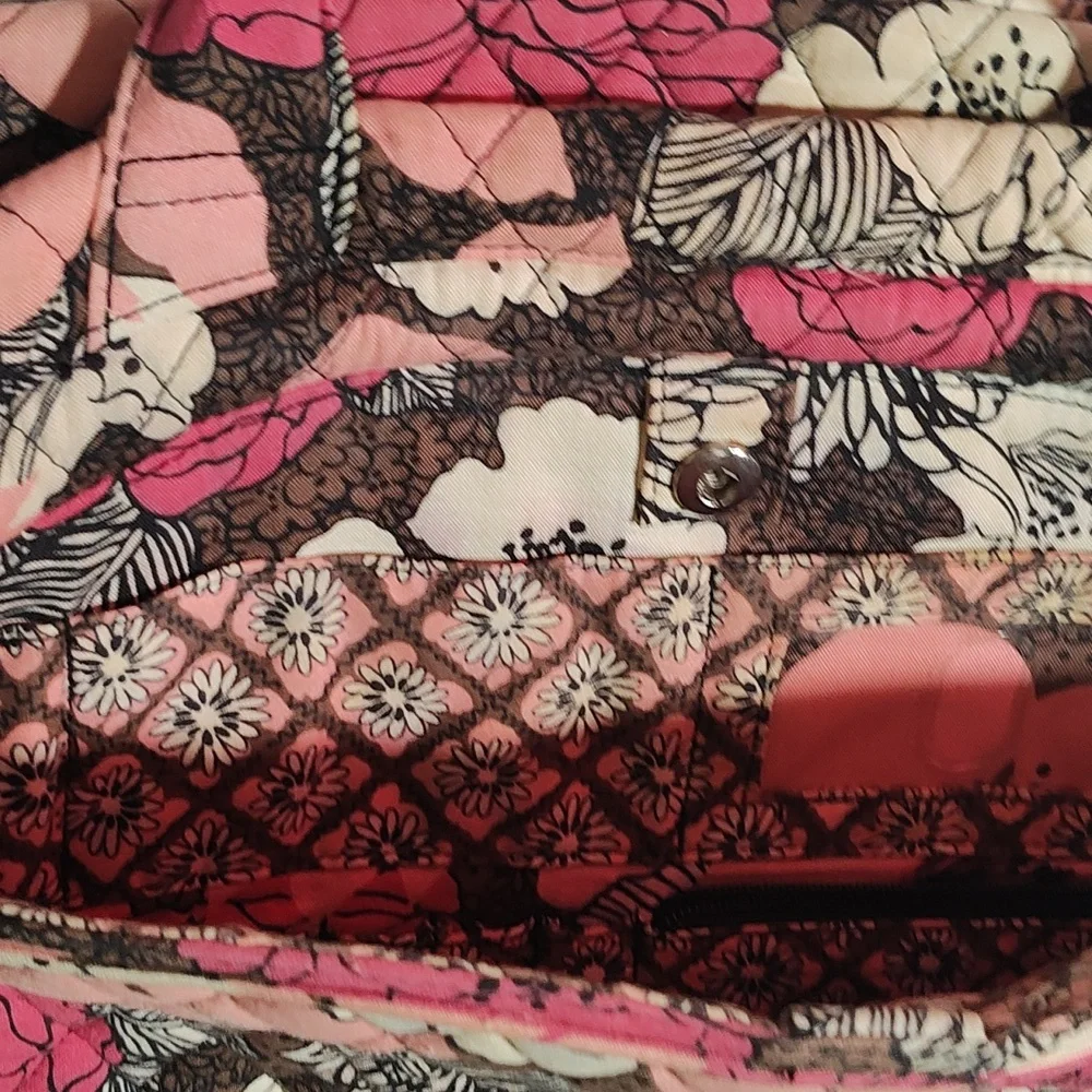 Vera Bradley Floral Pink and Brown‎ Women's Bag
